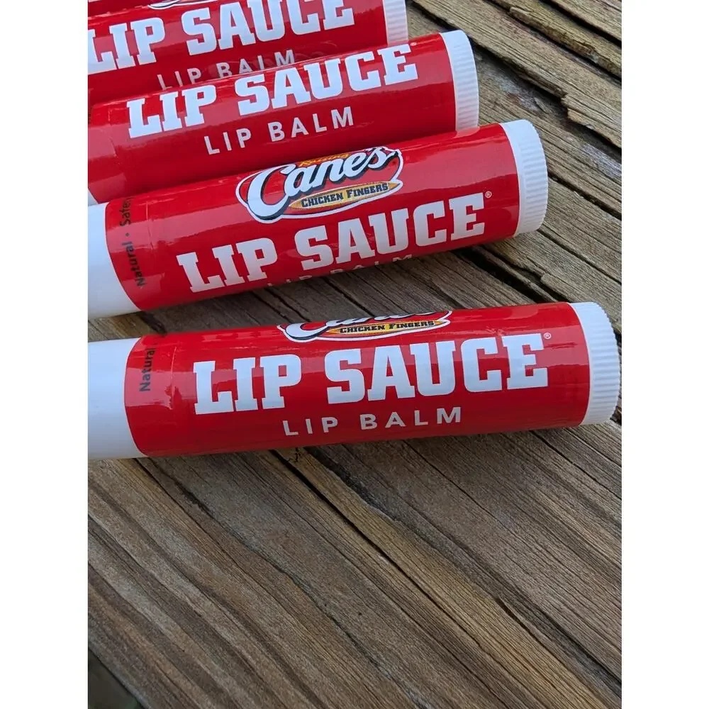 Brand New Raising Cane's LIP SAUCE spf 15 lip balm - bundle of 5 (five)